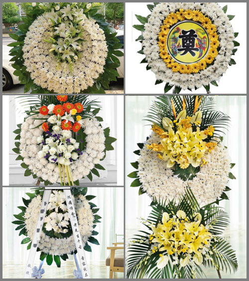 安徽亳州市涡阳县龙山镇十里邹村花圈速递